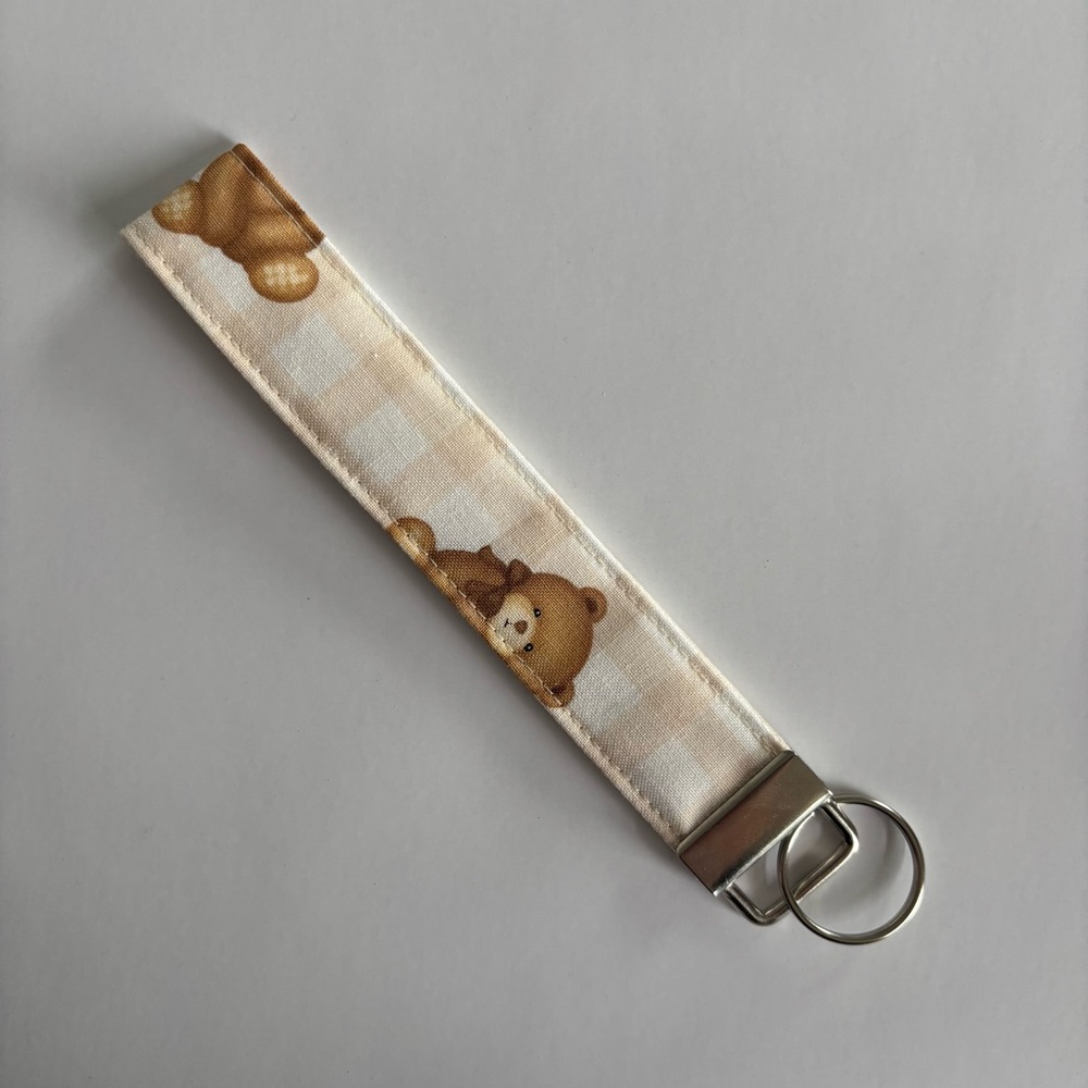 Cute Bear Keychain Wristlet